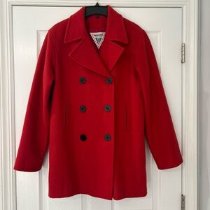 Red Men's Pea Coat